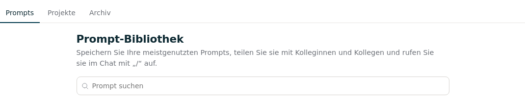 Prompt-Bibliothek